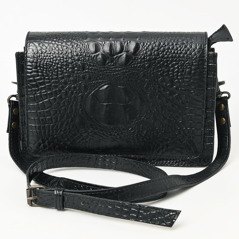American Darling ADBG1193 Wallet Crocodile Embossed Genuine Leather Women Bag Western Handbag Purse