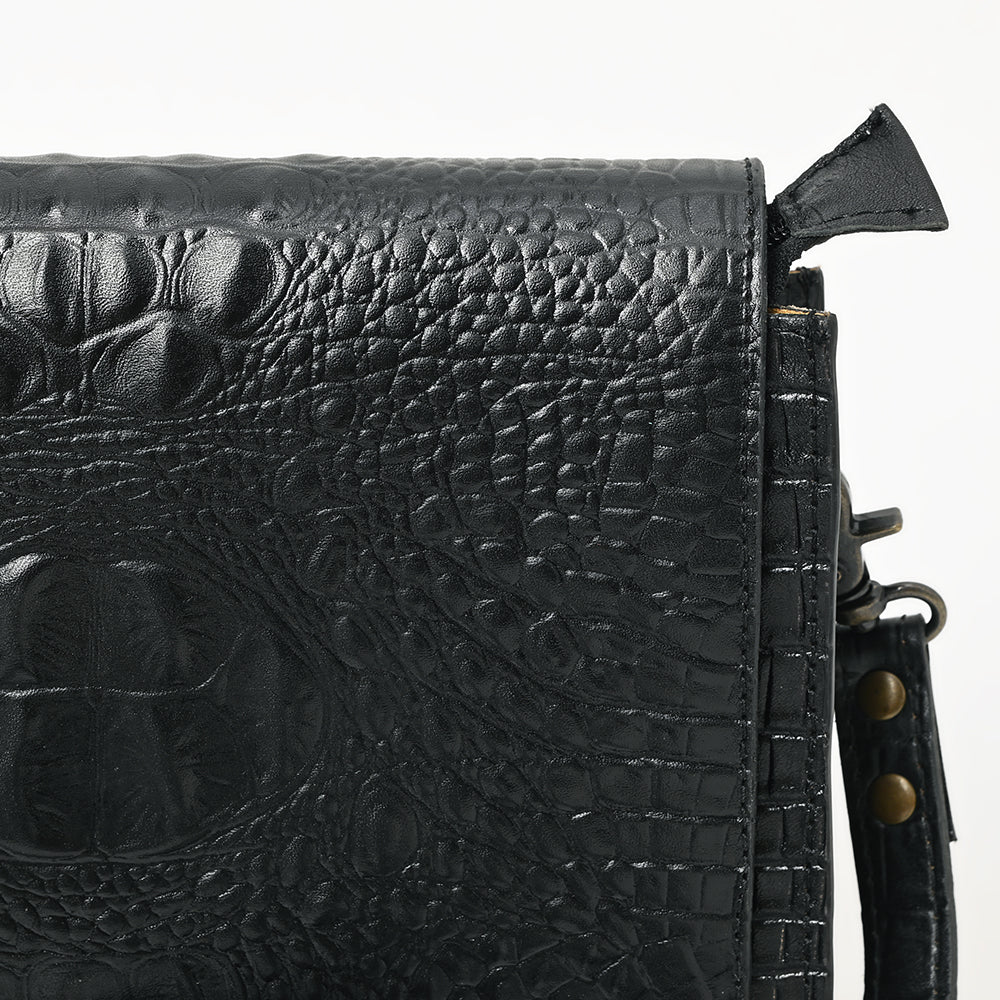 American Darling ADBG1193 Wallet Crocodile Embossed Genuine Leather Women Bag Western Handbag Purse