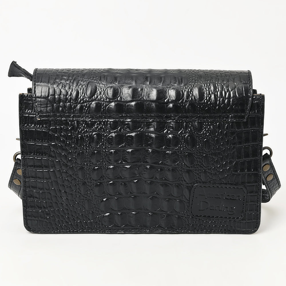 American Darling ADBG1193 Wallet Crocodile Embossed Genuine Leather Women Bag Western Handbag Purse