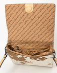 American Darling Adbgz843A Cross Body Hand Tooled Hair-On Genuine Leather Women Bag Western Handbag Purse
