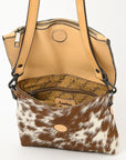 American Darling Adbgz846A Cross Body I Hand Tooled Hair-On Genuine Leather Women Bag Western Handbag Purse