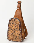 American Darling Sling Hand Tooled Genuine Leather Women Bag Western Handbag Purse