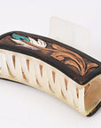 Beautifully Hand Tooled Women Ladies Hair Band Clip Clutcher