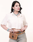 American Darling Crossbody  Hand Tooled Genuine Leather women bag western handbag purse
