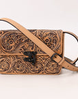 American Darling Crossbody  Hand Tooled Genuine Leather women bag western handbag purse