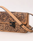 American Darling Crossbody  Hand Tooled Genuine Leather women bag western handbag purse