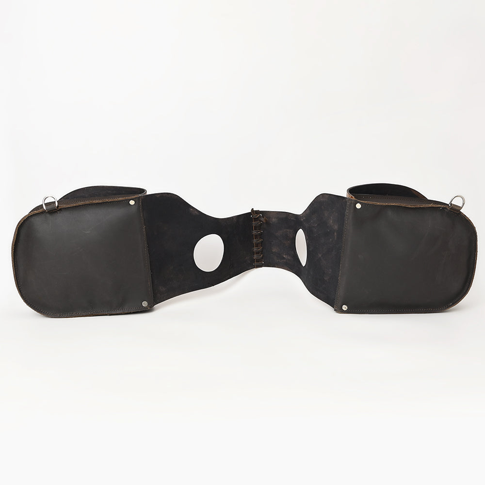 Hilason Western Horse Leather Saddle Bag Heavyduty Traditional Trail Ride