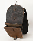 Hilason Western Horse Leather Saddle Bag Heavyduty Traditional Trail Ride