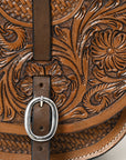Hilason Western Horse Leather Saddle Bag Heavyduty Traditional Trail Ride