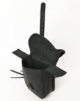 Hilason Western Horse Leather Saddle Bag Heavyduty Traditional Trail Ride