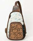 American Darling Sling Hand Tooled Saddle Blanket Genuine Leather women bag western handbag purse