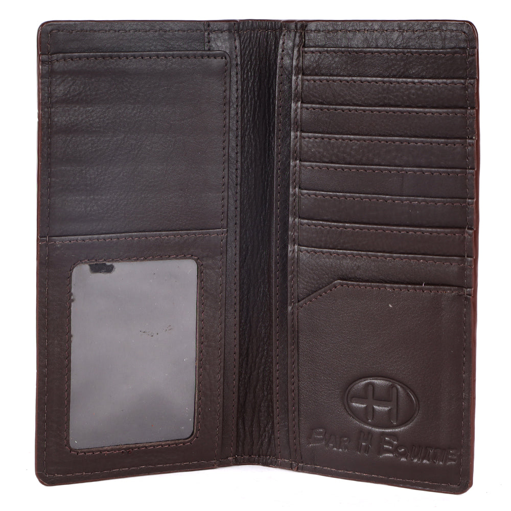 BAR H EQUINE Genuine Leather Rodeo - Bifold &amp; Trifold Wallet For Men Women