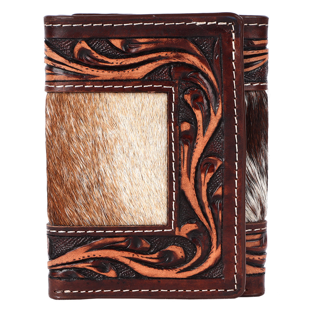 BAR H EQUINE Genuine Leather Rodeo - Bifold &amp; Trifold Wallet For Men Women