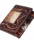 BAR H EQUINE Genuine Leather Rodeo - Bifold & Trifold Wallet For Men Women