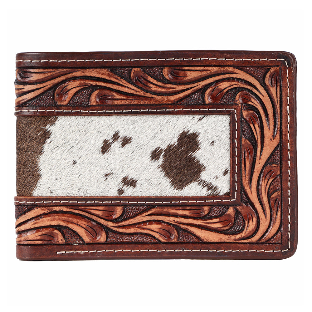 BAR H EQUINE Genuine Leather Rodeo - Bifold &amp; Trifold Wallet For Men Women