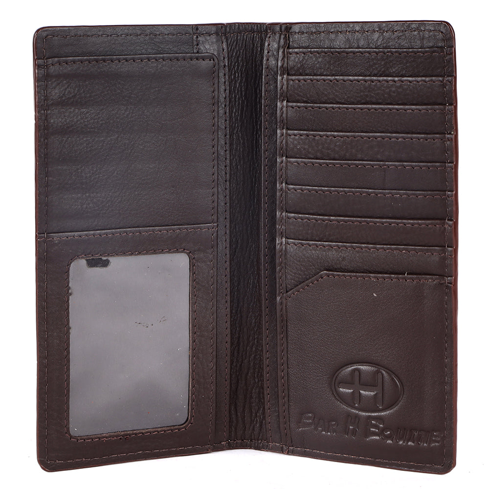 BAR H EQUINE Genuine Leather Rodeo - Bifold &amp; Trifold Wallet For Men Women