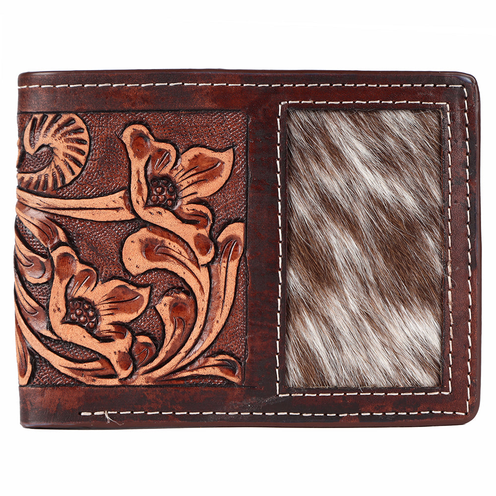 BAR H EQUINE Genuine Leather Rodeo - Bifold &amp; Trifold Wallet For Men Women
