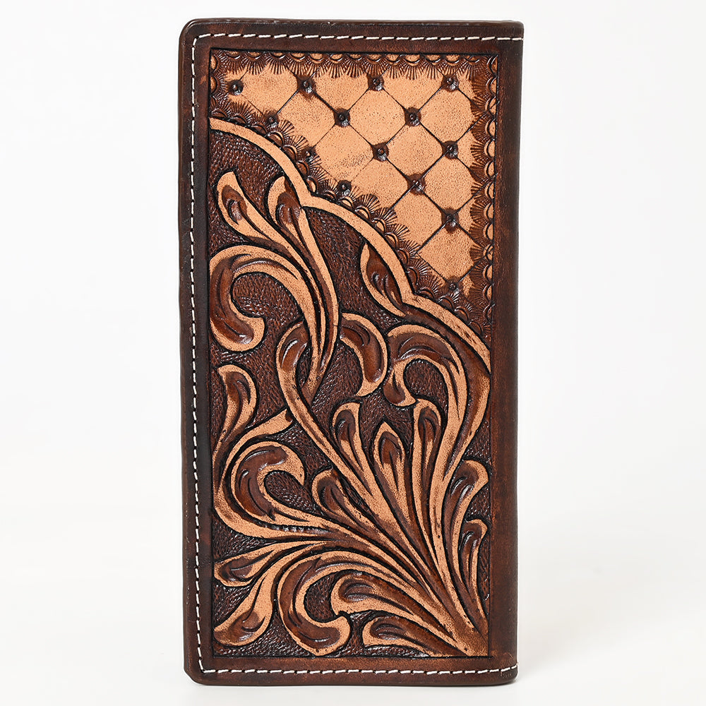 BAR H EQUINE Genuine Leather Rodeo - Bifold &amp; Trifold Wallet For Men Women