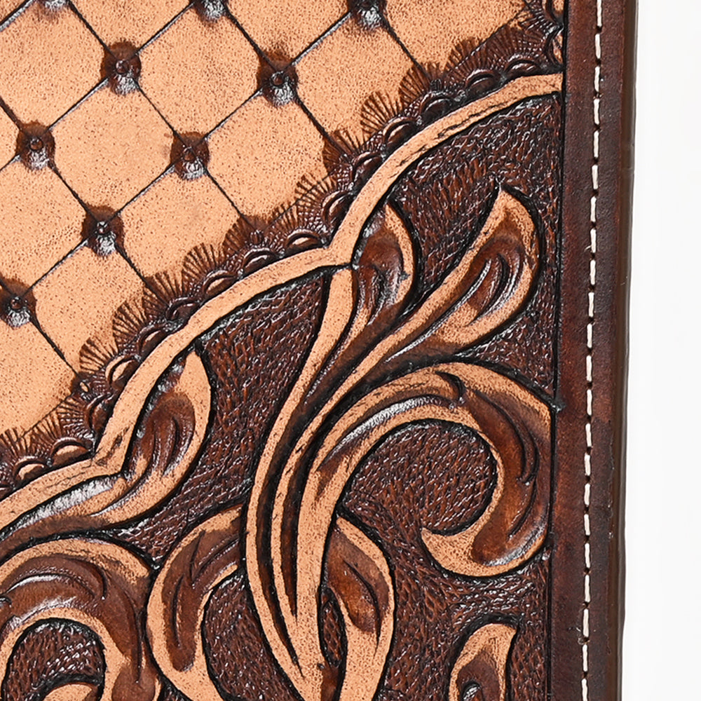 BAR H EQUINE Genuine Leather Rodeo - Bifold &amp; Trifold Wallet For Men Women