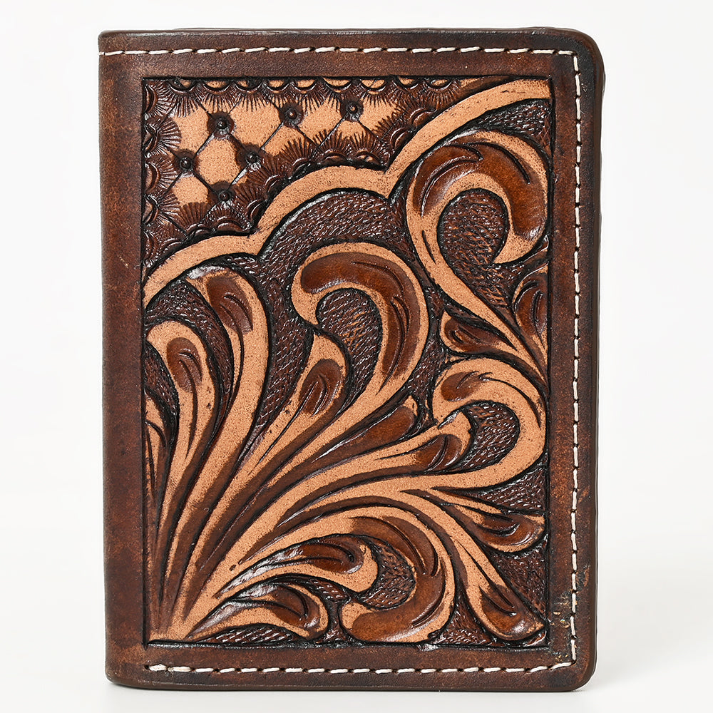 BAR H EQUINE Genuine Leather Rodeo - Bifold &amp; Trifold Wallet For Men Women