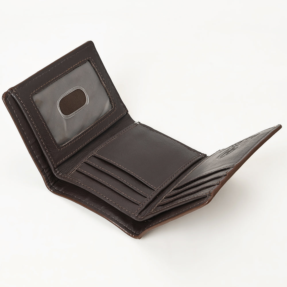 BAR H EQUINE Genuine Leather Rodeo - Bifold &amp; Trifold Wallet For Men Women