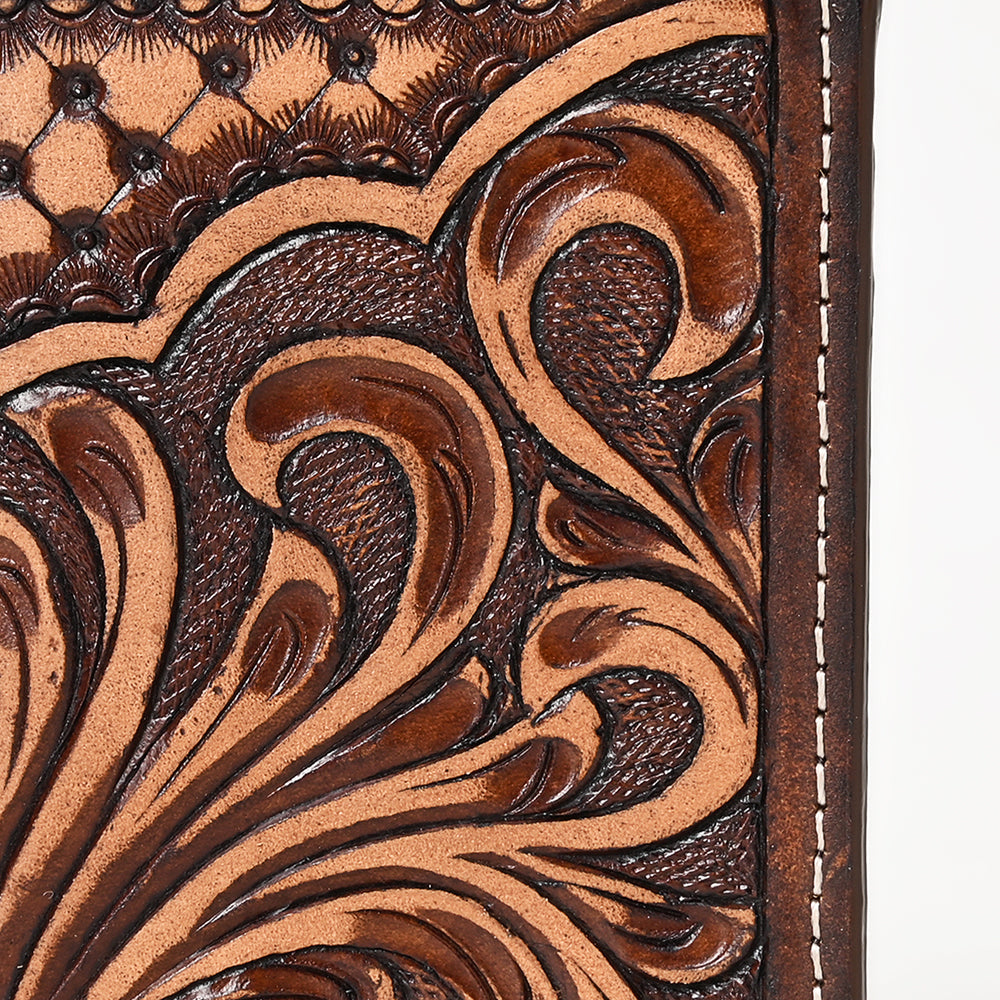 BAR H EQUINE Genuine Leather Rodeo - Bifold &amp; Trifold Wallet For Men Women
