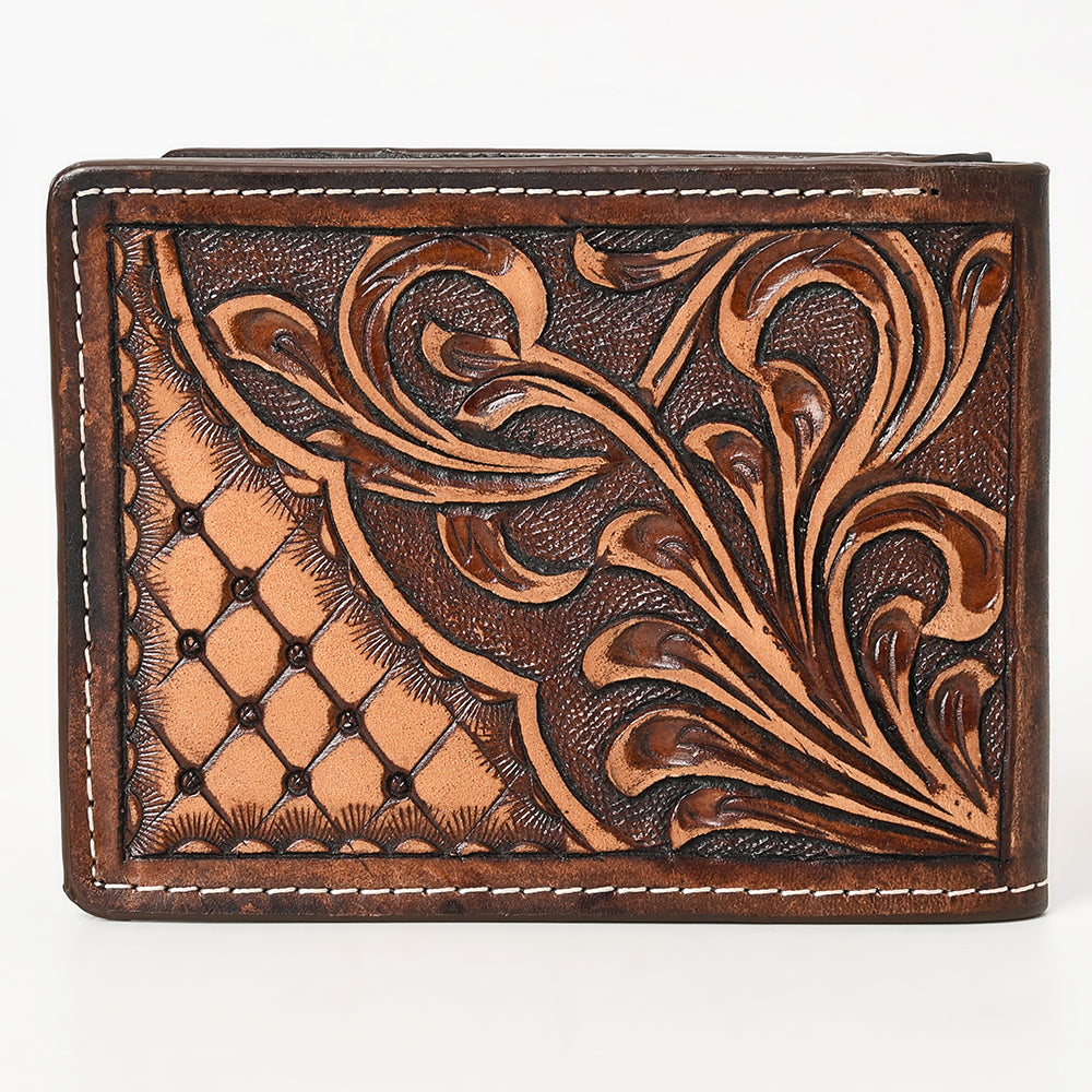 BAR H EQUINE Genuine Leather Rodeo - Bifold &amp; Trifold Wallet For Men Women