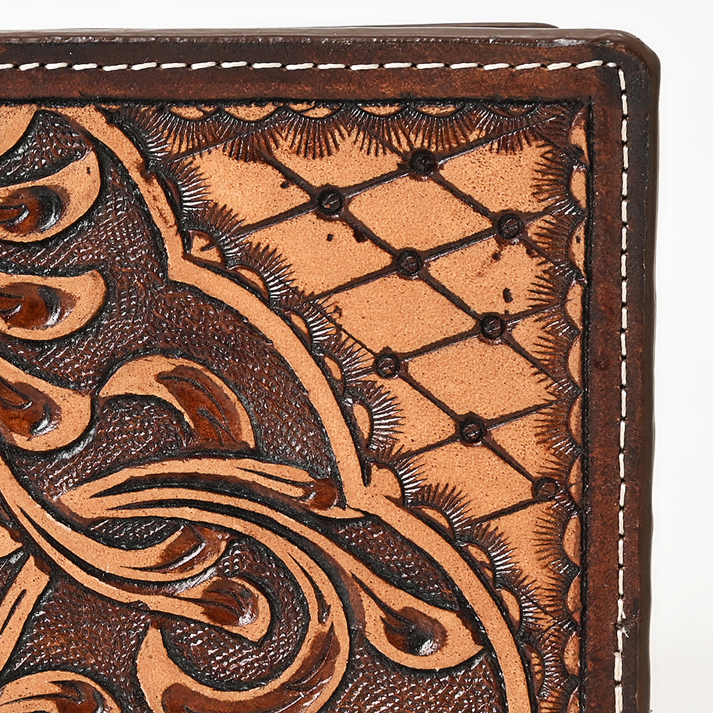 BAR H EQUINE Genuine Leather Rodeo - Bifold &amp; Trifold Wallet For Men Women