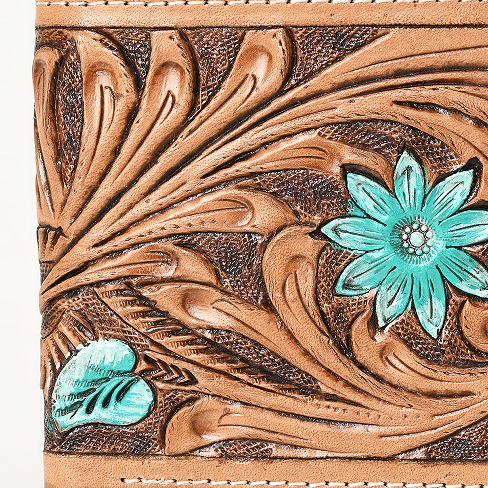 BAR H EQUINE Genuine Leather Rodeo - Bifold &amp; Trifold Wallet For Men Women