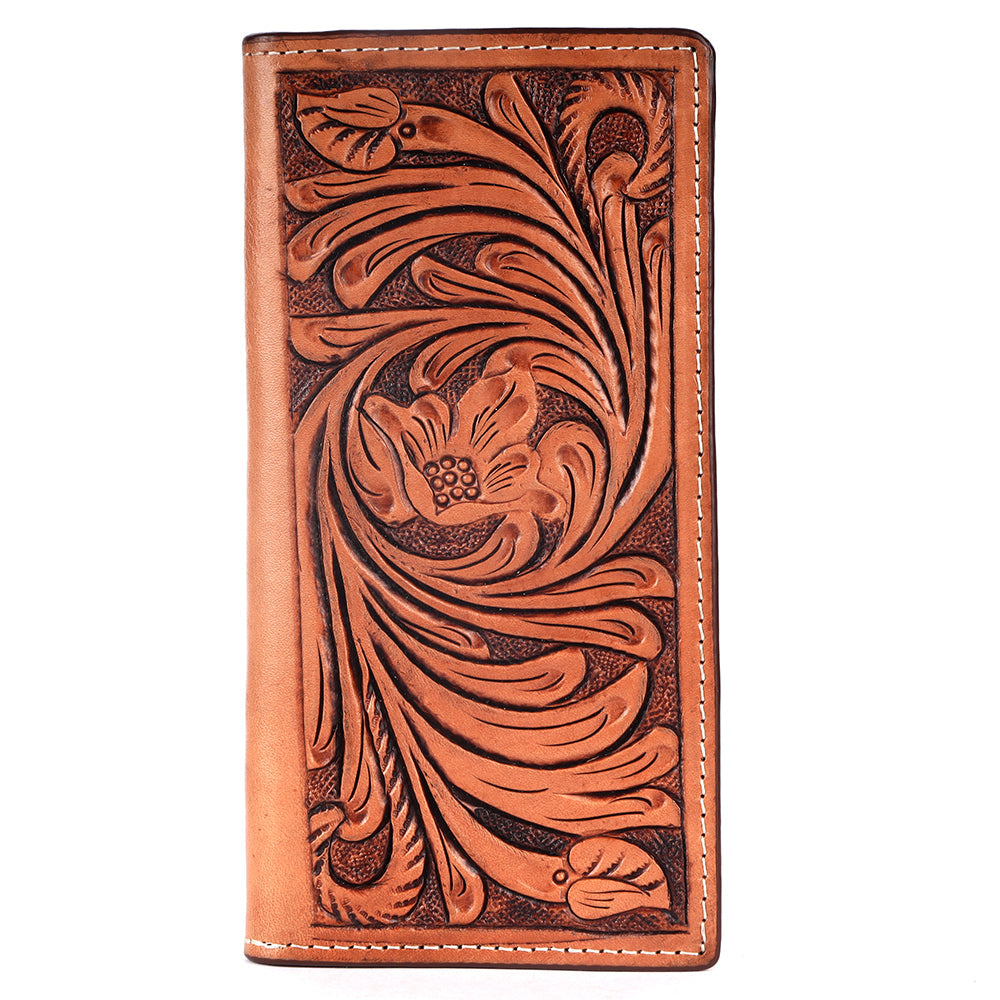 BAR H EQUINE Genuine Leather Rodeo - Bifold &amp; Trifold Wallet For Men Women