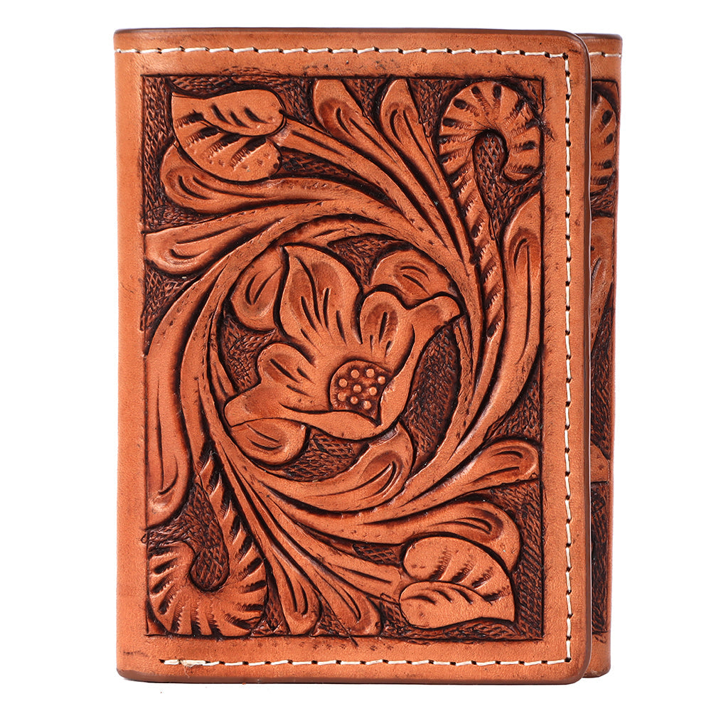BAR H EQUINE Genuine Leather Rodeo - Bifold &amp; Trifold Wallet For Men Women
