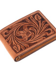 BAR H EQUINE Genuine Leather Rodeo - Bifold & Trifold Wallet For Men Women