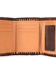 BAR H EQUINE Genuine Leather Rodeo - Bifold & Trifold Wallet For Men Women