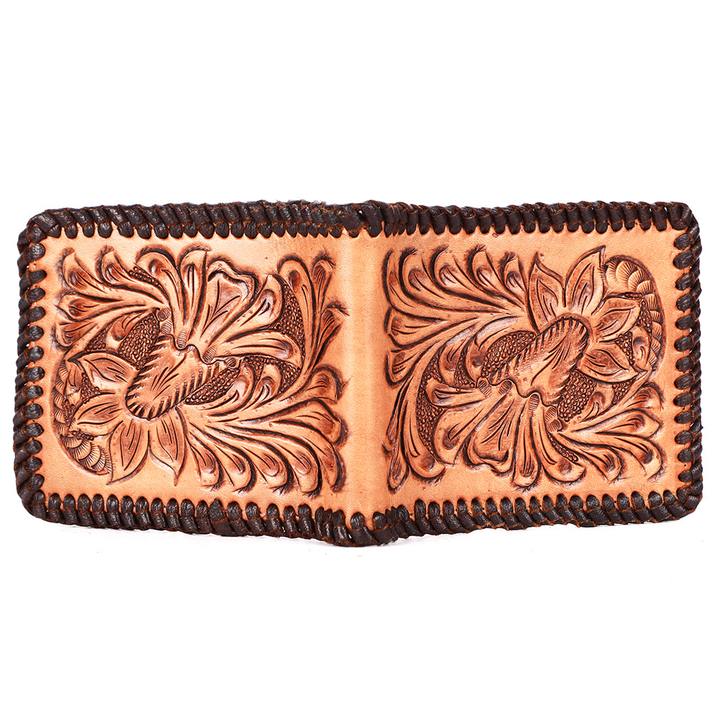 BAR H EQUINE Genuine Leather Rodeo - Bifold &amp; Trifold Wallet For Men Women