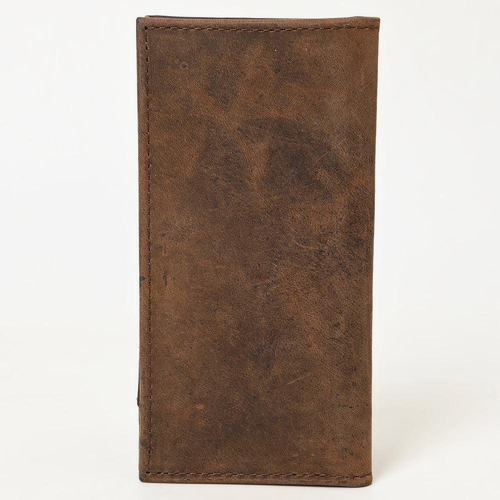BAR H EQUINE Western Floral Rodeo Bifold Men Women Genuine American Leather Wallet