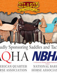 Hilason Western Horse Flex Tree Barrel Trail In Suede Leather Saddle & Biothane Tack Set