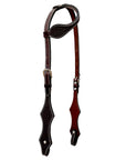 Bar H Equine Western Leather Horse Tack Set Basket Weave Tooled Dark Brown