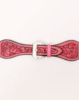 American Darling Floral Hand Tooled I watch Men Women Genuine Leather Strap