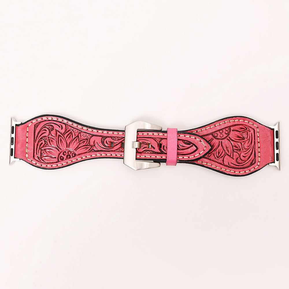 American Darling Floral Hand Tooled I watch Men Women Genuine Leather