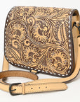 American Darling Hand Tooled Genuine Leather Women Bag Western Handbag Purse
