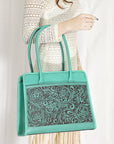 American Darling Hand Tooled Genuine Leather Women Bag Western Handbag Purse