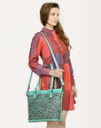 American Darling Hand Tooled Genuine Leather Women Bag Western Handbag Purse