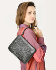 American Darling Hand Tooled Genuine Leather Women Bag Western Handbag Purse
