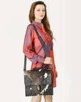 American Darling Hand Tooled Hair On Genuine Leather women bag western handbag purse