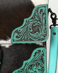 American Darling Hand Tooled Hair On Genuine Leather women bag western handbag purse