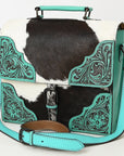 American Darling Hand Tooled Hair On Genuine Leather women bag western handbag purse