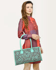 American Darling Hand Tooled Genuine Leather women bag western handbag purse