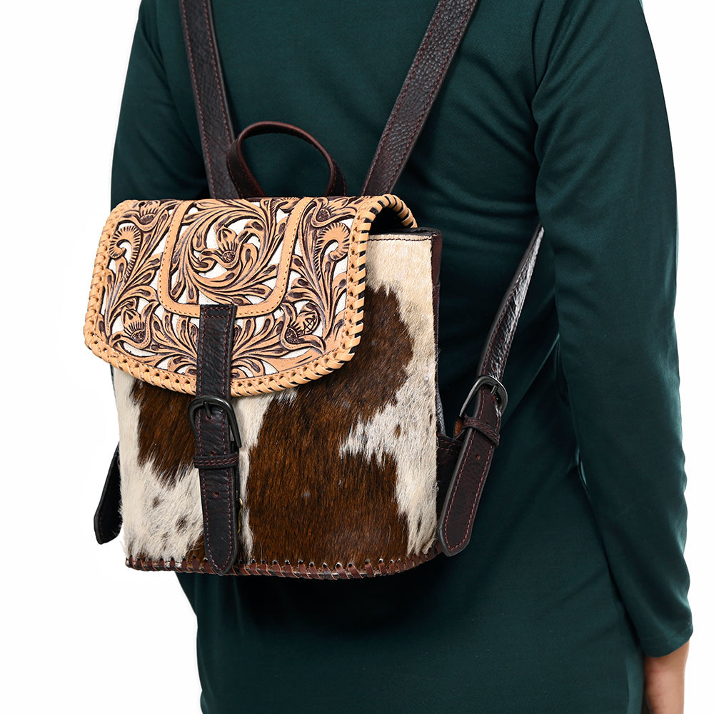 American Darling Backpack Hand Tooled Hair-on Genuine Leather women bag western handbag purse
