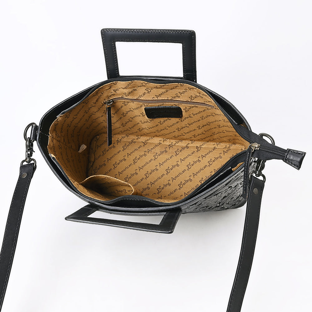 American Darling Crossbody Beautifully Hand Tooled Genuine Leather women bag western handbag purse