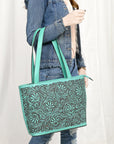 American Darling Hand Tooled Genuine Leather women bag western handbag purse